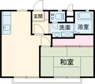 コバヤシ・ハイツ【1階】の間取り
