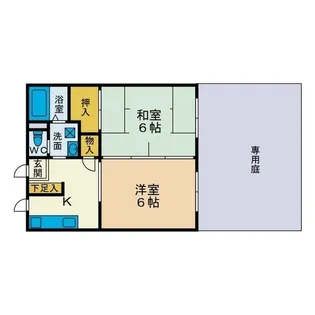 グランベルHASE【1階】の間取り