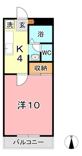 ロイヤルパレス船穂【3階】の間取り