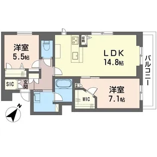 ドッゴミーム【2階】の間取り