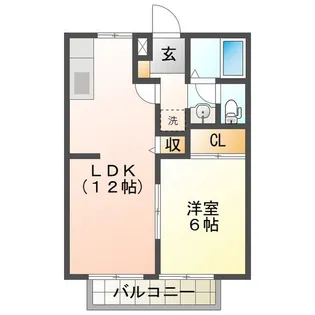 ラ・メール・ミソダ【1階】の間取り