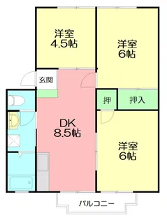 グリーンフィールドA【2階】の間取り