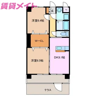 マジェスティ【1階】の間取り