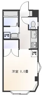 ローズフカミ【2階】の間取り