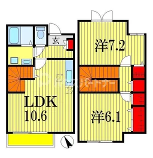 千葉県千葉市稲毛区小中台町【一戸建】の間取り