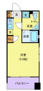 クレジデンス神谷町【3階】の間取り