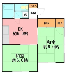 神奈川県秦野市渋沢【アパート】の間取り