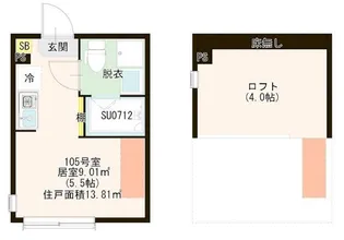 ハーモニーテラス関町II【1階】の間取り