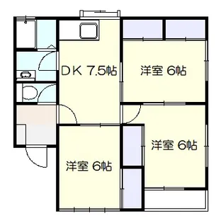 リバーサイドハイツ【2階】の間取り