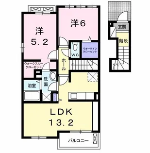 ハイマート ライツI【2階】の間取り