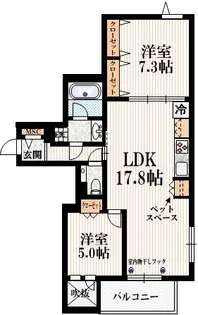 L’s Plus 豊玉南【2階】の間取り
