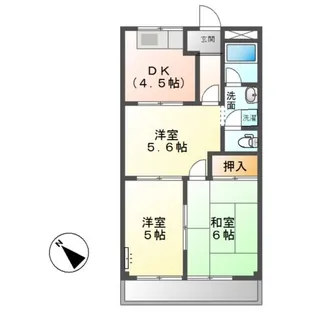 クリスタルガーデン【1階】の間取り