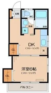 第2おおしま荘【2階】の間取り