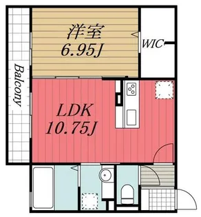 千葉県千葉市稲毛区宮野木町【アパート】の間取り