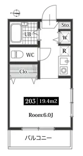 アンジェ大泉学園【2階】の間取り