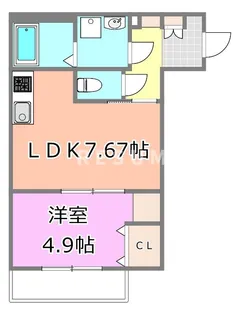 千葉県千葉市中央区道場南2【アパート】の間取り