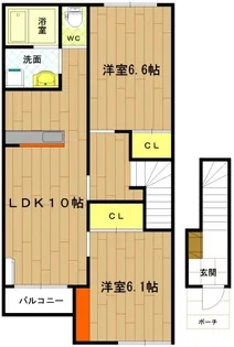 三重県度会郡度会町大野木【アパート】の間取り