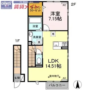 Residence垂水【2階】の間取り