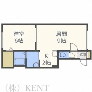 1LDKの間取り画像