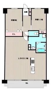 ライオンズマンション西鈴蘭台第二【7階】の間取り
