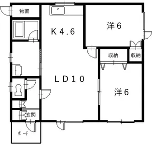 北海道帯広市西九条南39【一戸建】の間取り