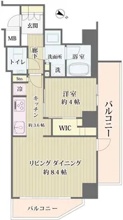 IBIS市ヶ谷【3階】の間取り