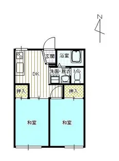 シーサイド三国【1階】の間取り
