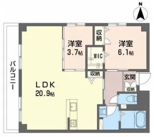 大阪府吹田市江坂町4【マンション】の間取り