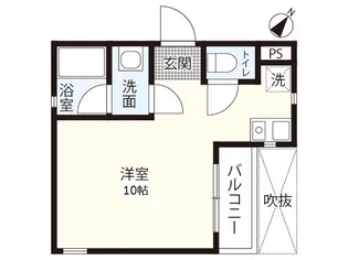 クリスタルコート【1階】の間取り