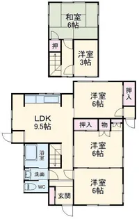 静岡県富士市江尾【一戸建】の間取り