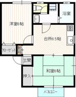 コーポひまわり【2階】の間取り