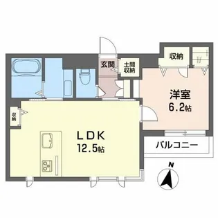 メゾンマスト大町 B【3階】の間取り