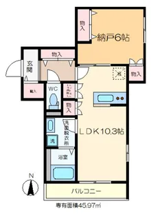 La Dolce Vita【3階】の間取り