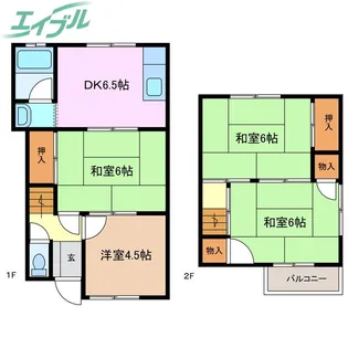 三重県四日市市午起1【一戸建】の間取り