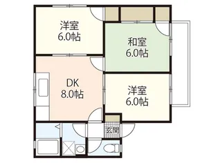 コンフォート東原【1階】の間取り