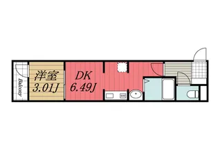 千葉県四街道市和良比【アパート】の間取り