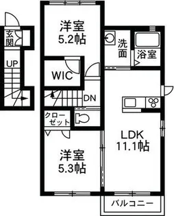 シャーメゾン サウスコート【2階】の間取り