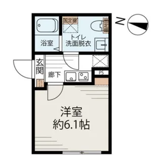 ホワイトキューブ若宮【3階】の間取り