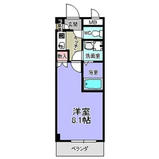 アベニール佃【2階】の間取り
