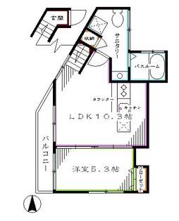 グランエッグス久我山【2階】の間取り