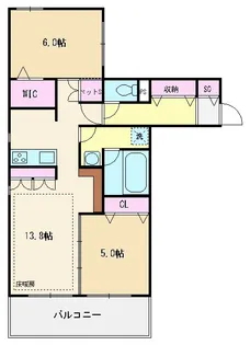 Plumeria(プルメリア)【1階】の間取り