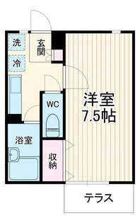 キューブ高田【1階】の間取り
