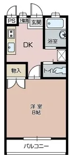 ロイヤルベルB【2階】の間取り