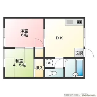 イムーブル中町II【2階】の間取り
