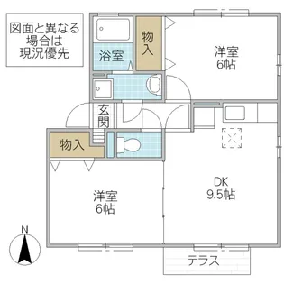 大黒屋 三番館【1階】の間取り