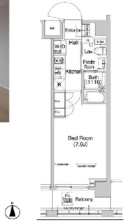 プラウドフラット神楽坂3【2階】の間取り