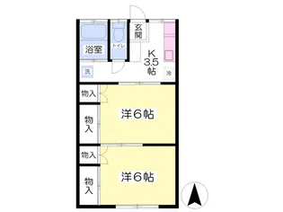 メゾンへいあん【2階】の間取り