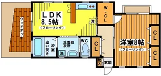 東京都調布市西つつじケ丘1【アパート】の間取り
