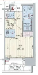 1Kの間取り画像