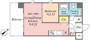 GRANDE青戸【7階】の間取り